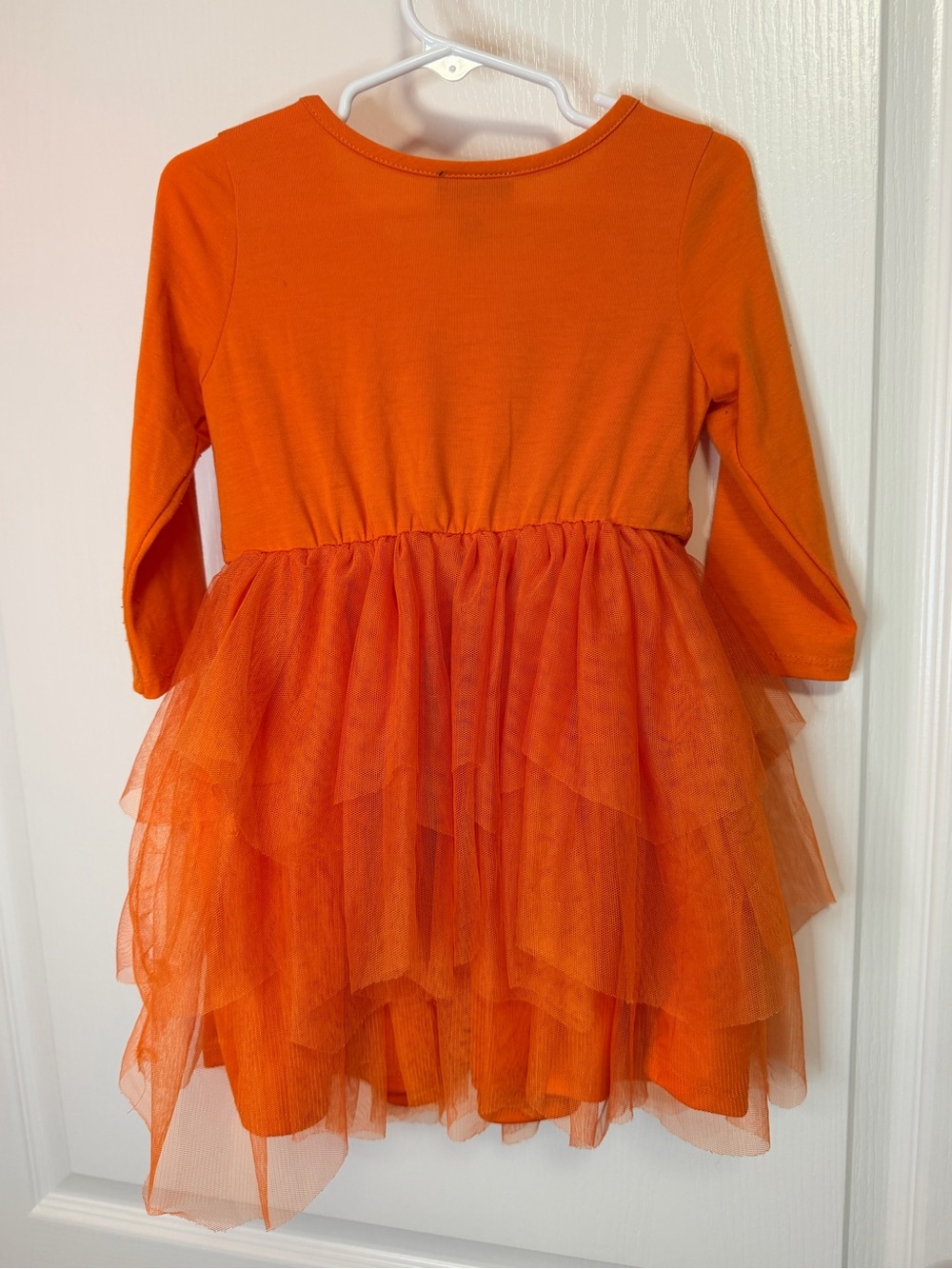 lilt Orange Jack-O'-Lantern Sequin Tulle Dress - Picture 5 of 5